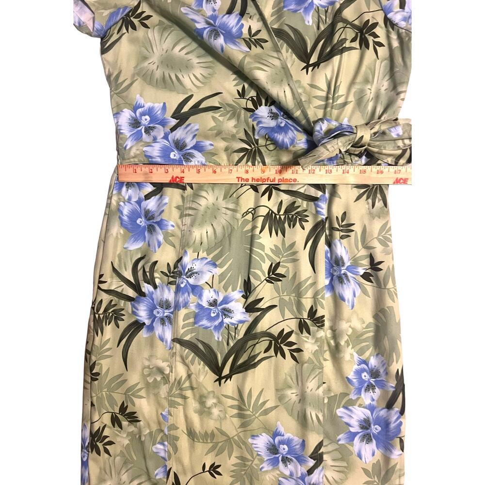 Caribbean Joe Green and Blue Floral Maxi Dress - Picture 9 of 13